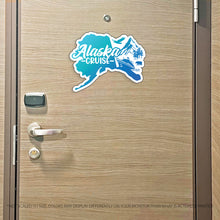 Load image into Gallery viewer, Alaska Cruise Magnet - Alaska State Design with Bear and Eagle - Several Colors