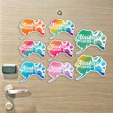 Load image into Gallery viewer, Alaska Cruise Magnet - Alaska State Design with Bear and Eagle - Several Colors