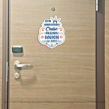 Load image into Gallery viewer, Inspired - DCL Mickey & Minnie- Anniversary Cruise Mr/Mrs/"The" Family Name Trip w/ Anchor - Custom Cruise Magnet