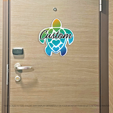 Load image into Gallery viewer, Custom Turtle - Custom Name Cruise Magnet - Several Colors