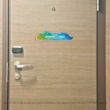 Load image into Gallery viewer, Custom Cruise Ship MAGNET Tracker - Custom Filled in Colored Ship with Name Cruise Magnet - Several Colors