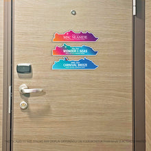 Load image into Gallery viewer, Custom Cruise Ship MAGNET Tracker - Custom Filled in Colored Ship with Name Cruise Magnet - Several Colors