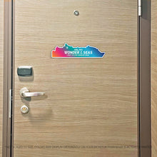 Load image into Gallery viewer, Custom Cruise Ship MAGNET Tracker - Custom Filled in Colored Ship with Name Cruise Magnet - Several Colors