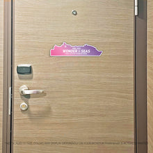 Load image into Gallery viewer, Custom Cruise Ship MAGNET Tracker - Custom Filled in Colored Ship with Name Cruise Magnet - Several Colors