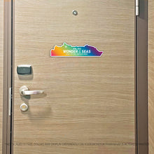 Load image into Gallery viewer, Custom Cruise Ship MAGNET Tracker - Custom Filled in Colored Ship with Name Cruise Magnet - Several Colors