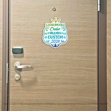 Load image into Gallery viewer, Custom Honeymoon Cruise Mr/Mrs/"The" Family Name 2023 Trip w/ Anchor & Hearts - Custom Cruise Magnet - Several Colors