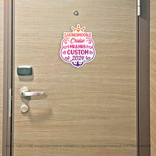 Load image into Gallery viewer, Custom Honeymoon Cruise Mr/Mrs/"The" Family Name 2023 Trip w/ Anchor & Hearts - Custom Cruise Magnet - Several Colors