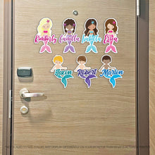 Load image into Gallery viewer, Mermaid & Merman Characters with Names Custom Magnet - Cruise Magnet - Several Designs