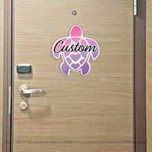 Load image into Gallery viewer, Custom Turtle - Custom Name Cruise Magnet - Several Colors