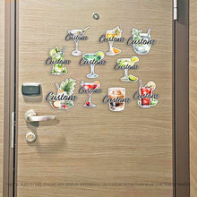 Load image into Gallery viewer, Custom Alcoholic Drinks with Name Custom Magnet - Cruise Magnet - Several Drinks Available