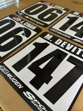 Load image into Gallery viewer, Custom Magnet Track Autocross Race Car Reusable Number Plate (1pc)