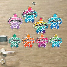 Load image into Gallery viewer, Custom Turtle - Custom Name Cruise Magnet - Several Colors