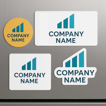 Load image into Gallery viewer, Custom Company Logo Printed Magnet Any Size Ratio - Cut to Design, Rectangle, Square, Circle - Scratch Resistant, Waterproof, Can Be Outdoor (1pc)