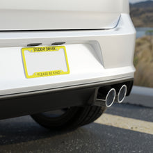 Load image into Gallery viewer, Student Driver Please Be Kind, Funny New Driver License Plate Frame - Caution Yellow