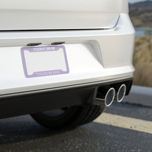 Load image into Gallery viewer, Student Driver Please Be Kind, Funny New Driver License Plate Frame - Purple