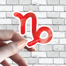Load image into Gallery viewer, Zodiac Sign Sticker - w/ Cute Cursive Writing