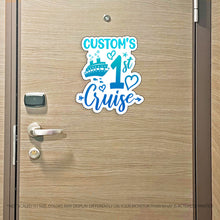 Load image into Gallery viewer, My First Cruise - Colorful Cruise Magnet with Custom Name - First Timer - Several Colors
