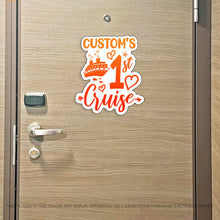 Load image into Gallery viewer, My First Cruise - Colorful Cruise Magnet with Custom Name - First Timer - Several Colors