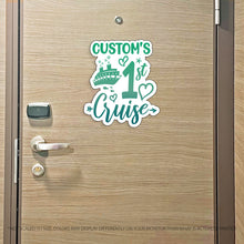 Load image into Gallery viewer, My First Cruise - Colorful Cruise Magnet with Custom Name - First Timer - Several Colors