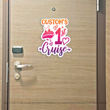 Load image into Gallery viewer, My First Cruise - Colorful Cruise Magnet with Custom Name - First Timer - Several Colors