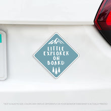 Load image into Gallery viewer, Little Explorer on Board - Baby On Board Caution Car Magnet - Several Colors Available
