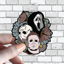 Load image into Gallery viewer, Happy Halloween Sticker - Horror Movie Floral Bouquet