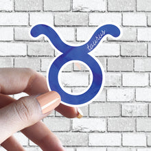 Load image into Gallery viewer, Zodiac Sign Sticker - w/ Cute Cursive Writing