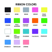 Load image into Gallery viewer, Cancer Sucks Rainbow All Cancers Ribbon Magnet