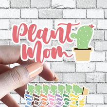 Load image into Gallery viewer, Cute Plant Mom Sticker with Cactus and Cute Heart Thorns Sticker Aesthetically Pleasing