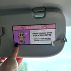 Ice Coffee Lover Sticker - Funny - Warning Makes Frequent Stops for Iced Coffee