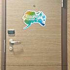 Alaska Cruise Magnet - Alaska State Design with Bear and Eagle - Several Colors