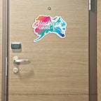 Alaska Cruise Magnet - Alaska State Design with Bear and Eagle - Several Colors