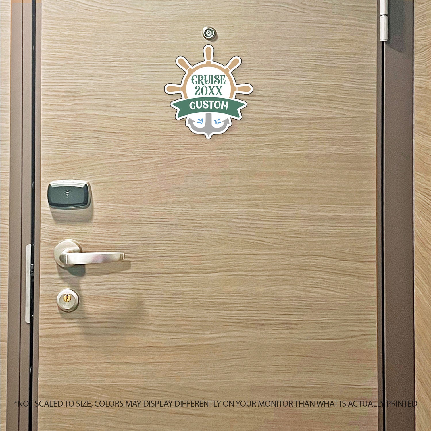 Custom Cruise & Year - Custom Name w/ Anchor & Helm - Custom Cruise Magnet - Several Colors
