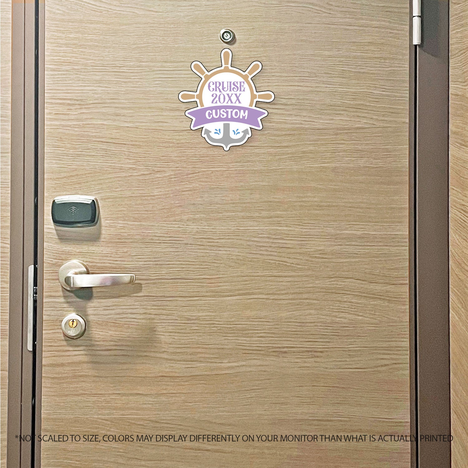 Custom Cruise & Year - Custom Name w/ Anchor & Helm - Custom Cruise Magnet - Several Colors
