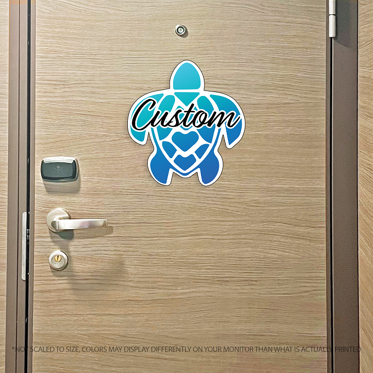 Custom Turtle - Custom Name Cruise Magnet - Several Colors