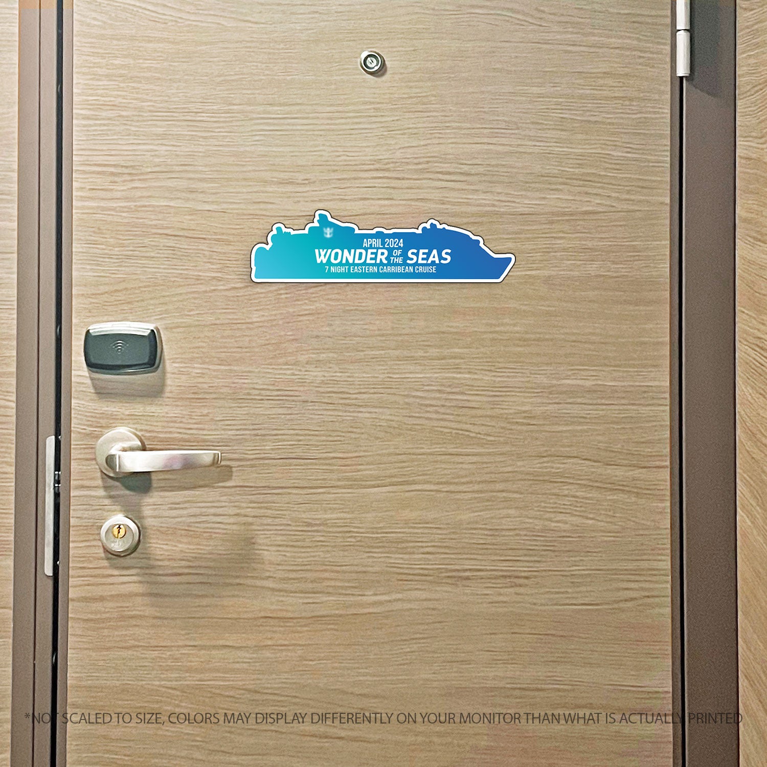 Custom Cruise Ship MAGNET Tracker - Custom Filled in Colored Ship with Name Cruise Magnet - Several Colors