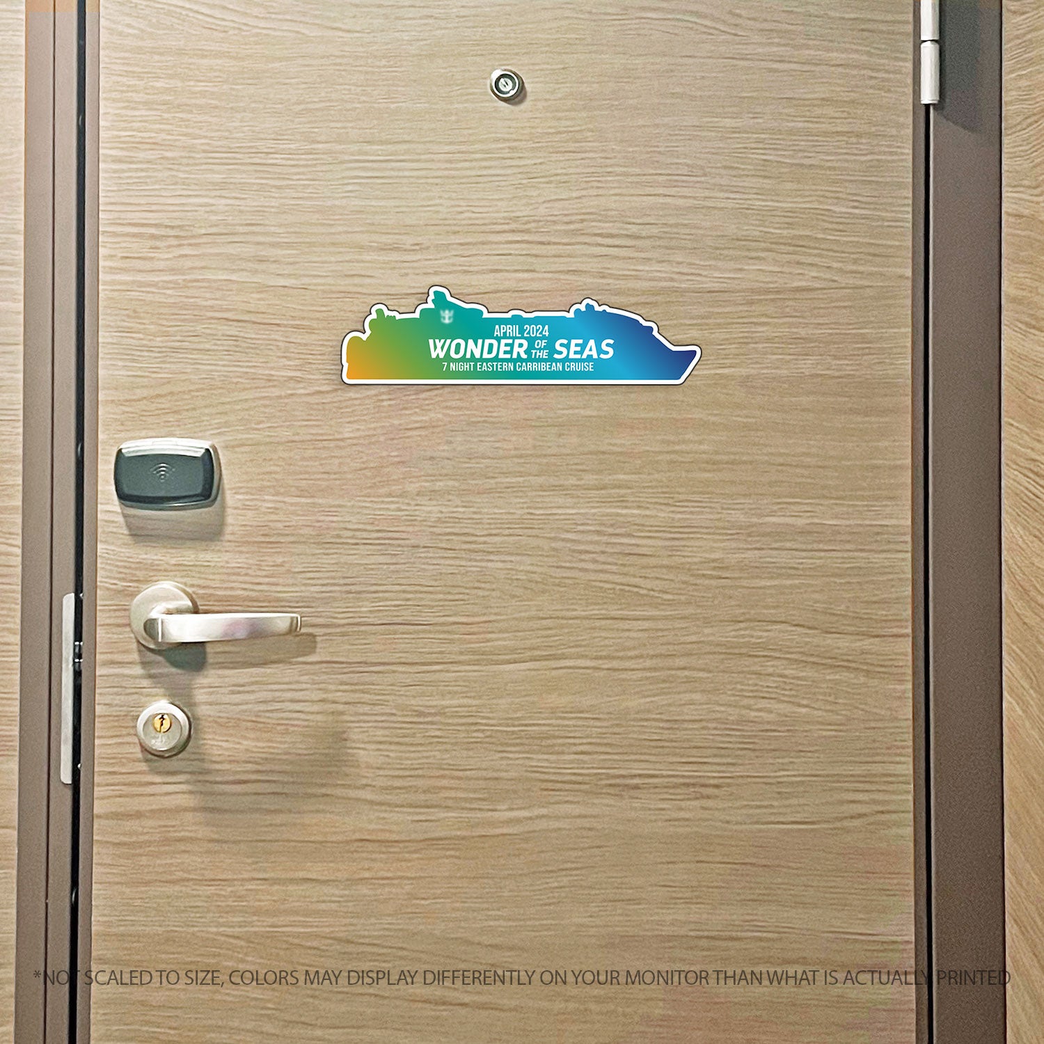 Custom Cruise Ship MAGNET Tracker - Custom Filled in Colored Ship with Name Cruise Magnet - Several Colors
