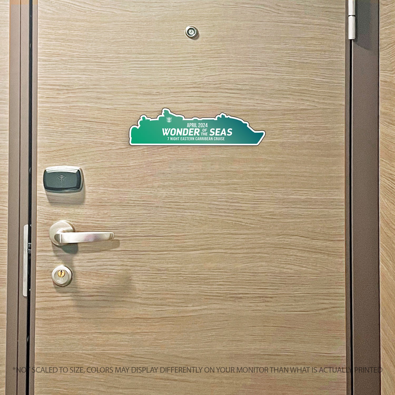 Custom Cruise Ship MAGNET Tracker - Custom Filled in Colored Ship with Name Cruise Magnet - Several Colors
