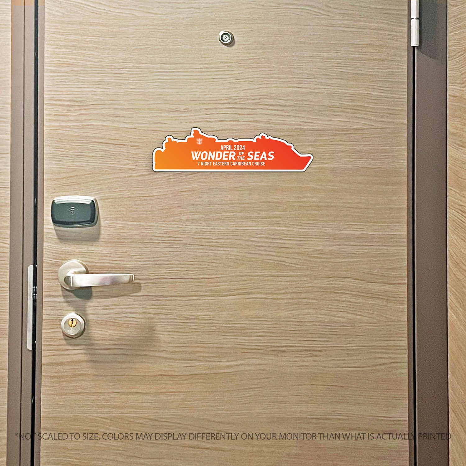 Custom Cruise Ship MAGNET Tracker - Custom Filled in Colored Ship with Name Cruise Magnet - Several Colors