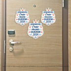 Custom Honeymoon Cruise Mr/Mrs/"The" Family Name 2023 Trip w/ Anchor & Hearts - Custom Cruise Magnet - Several Colors