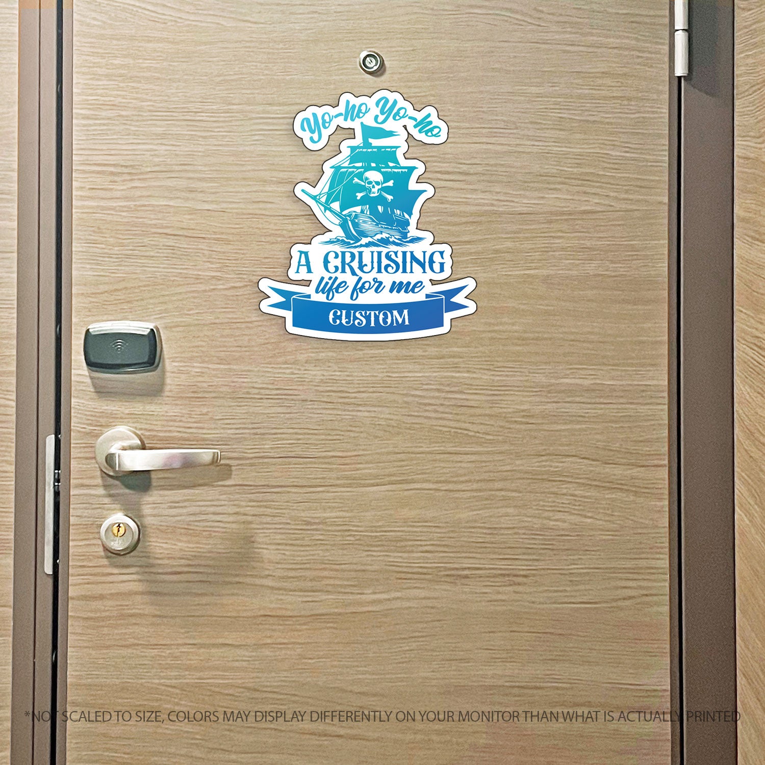 Custom Pirates Life Cruise MAGNET - Yo-Ho Yo-Ho, A Cruising Life - for Magnetic Cruise Doors - Many colors