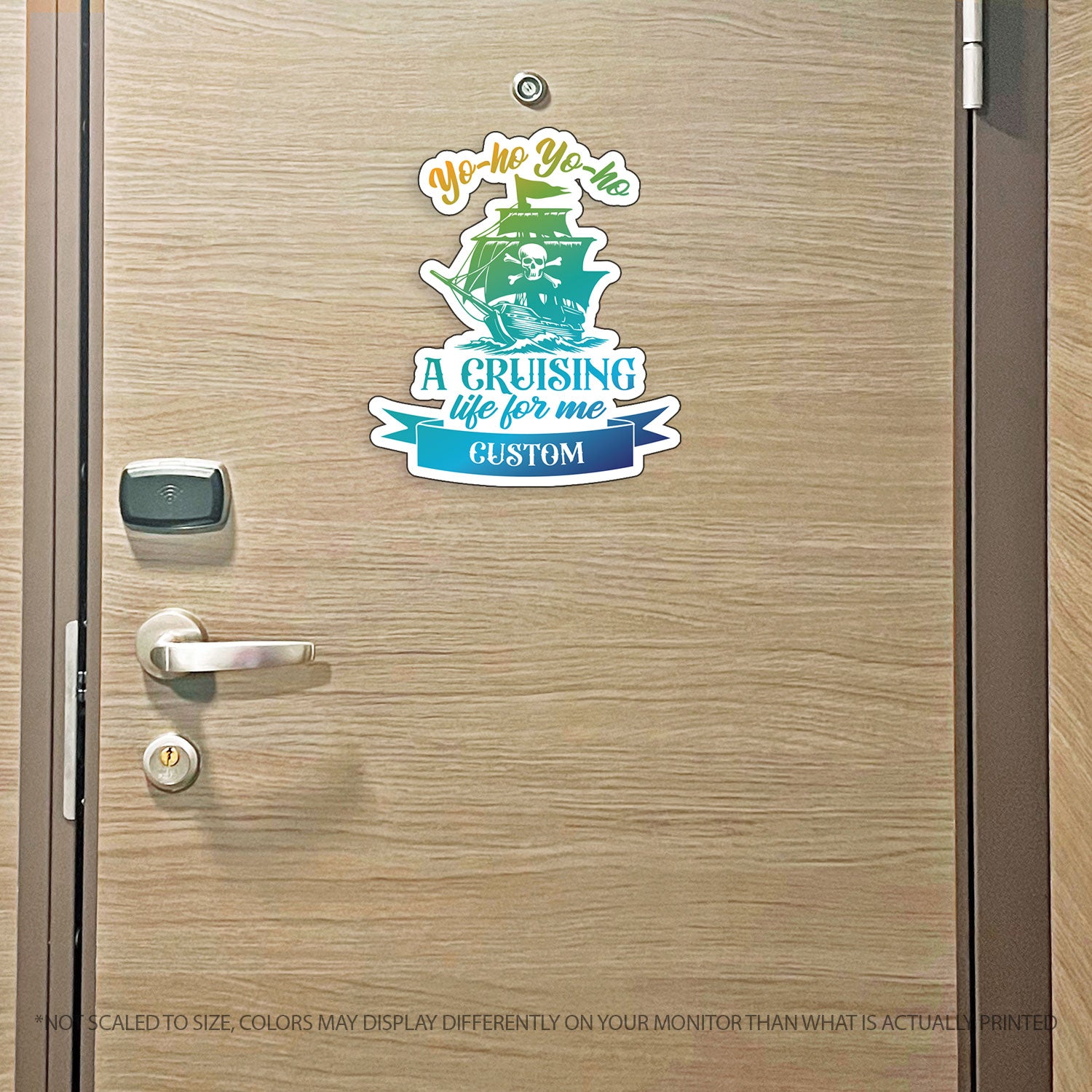 Custom Pirates Life Cruise MAGNET - Yo-Ho Yo-Ho, A Cruising Life - for Magnetic Cruise Doors - Many colors