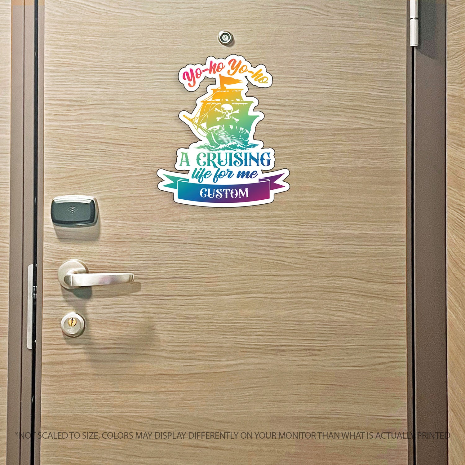 Custom Pirates Life Cruise MAGNET - Yo-Ho Yo-Ho, A Cruising Life - for Magnetic Cruise Doors - Many colors