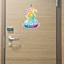 Load image into Gallery viewer, Custom Pirates Life Cruise MAGNET - Yo-Ho Yo-Ho, A Cruising Life - for Magnetic Cruise Doors - Many colors
