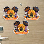Inspired - Halloween Magnet DCL Cruise Ship with Full Moon Mickey & Minnie - Inspired Cruise Magnet