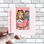 Funny Pop Art Style Pink Magnetic Bookmark - Don't Bother Me I'm Reading - Available in Holographic - 1pc
