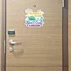 If the Ship is a Rockin' Don't Come a Knockin' - Colorful Punny Cruise Magnet - Several Colors