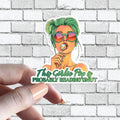 Funny Book Sticker - This Girlie Pop is Probably Reading Smut