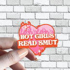 Funny Book Sticker - Hot Girls Read Smut