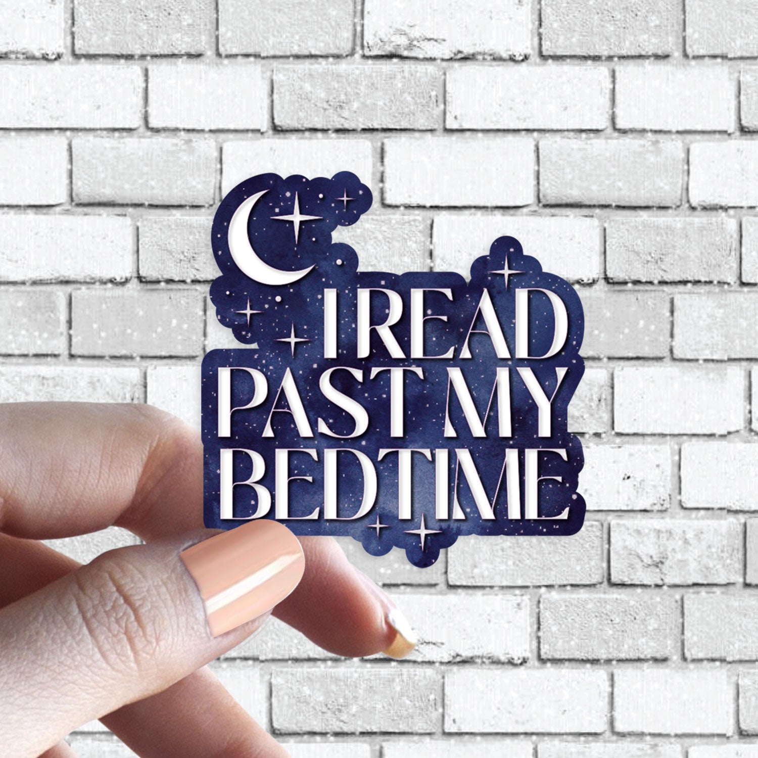 Funny Book Sticker - I Read Past My Bedtime